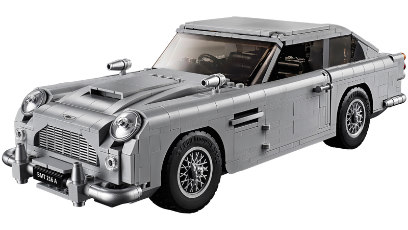 Illustration for article titled Lego Recreated James Bond's Aston Martin DB5 Complete With Ejector Seat and Hidden Machine Guns